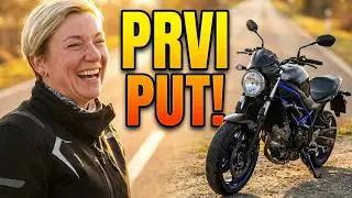 Vrhunski trenutak: Ženina PRVA solo vožnja na SV650!