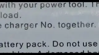 Hilarious Power Tool Battery User Manual