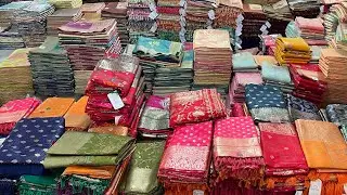 Silk sarees collection wholesale market in Surat Heavy sarees manufacturer Aruna textile hub VANSHMJ