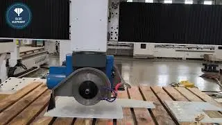 Testing video of 5-axis bridge cutting saw-Blue Elephant