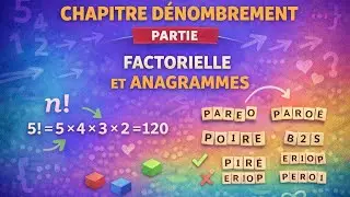 D&eacute;nombrement &ndash; Factorielle et anagrammes | 1&egrave;re & Terminale S