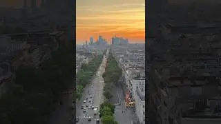 Sunset at Arc de Triomphe, Paris #france #paris #sunset