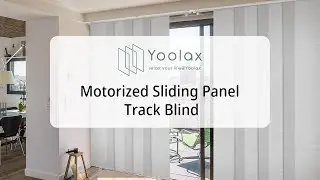 Yoolax Motorized Sliding Panel Track Blind