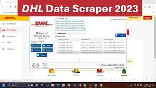 DHL Parcel Data Scraper | Extract Orders Tracking Links, Delivery Status, and Date & Time easily!