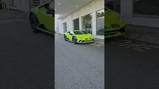 Rolling in the highlighter green Lamborghini Huracan Sterrato