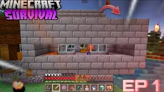 My FIRST House is EPIC! 🔥 | Minecraft Survival #1