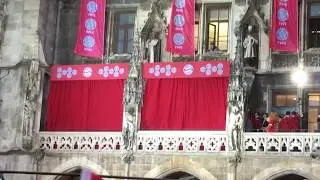 Meisterschaftsfeier Bayern M&uuml;nchen mit Countdown Marienplatz 2017