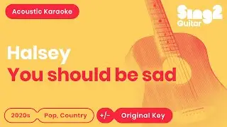 Halsey - You should be sad (Acoustic Karaoke)