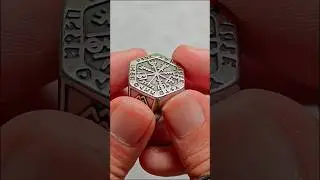Vintage Viking Compass Stainless Steel Ring