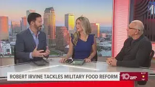 Celebrity Chef Robert Irvine tackles military food reform