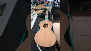 part 16 drilling the holes to fit the neck on the body, results of adding the frets #stewmac