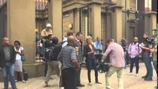 Media presence outside the High Court in Pretoria