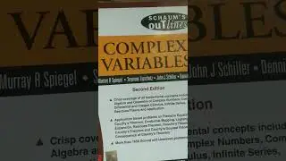 Complex variables,SCHAUM'S ouT lines