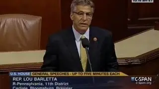 Rep. Lou Barletta Floor Speech on Illegal Immigration Bills   7 9 13