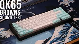 QK65 - Cherry MX Browns Sound Test