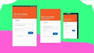 Android: Modern Responsive Login UI/UX Design | Java| Android Studio | New Tech Academy