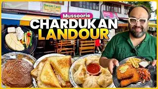 STREET FOOD At Landour Massoorie | Cheese Omelette, Nutella Pan Cake, Maggie, Sandwich, Fish N Chips