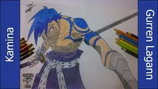 Рисунок Камина - Гуррен-Лаганн [ カミナ - 天元突破グレンラガン ] Kamina - Gurren Lagann