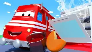 Trenuletul Troy - Trenul Pizzer - Orasul Trenurilor 🚄 Desene pentru copii