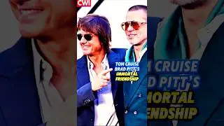 The immortal friendship of legends Tom Cruise and Brad Pitt. #tomcruise #bradpitt #friends #shorts
