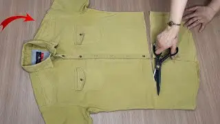 ✅💥 [DIY] Recycling old shirts! How to turn your old clothes into luxurious new ones| Reconstruction!