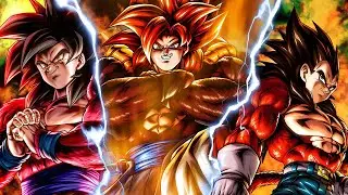 TRIPLE SSJ4 TEAM | SSJ4 GOKU, VEGETA & GOGETA | Dragon Ball Legends