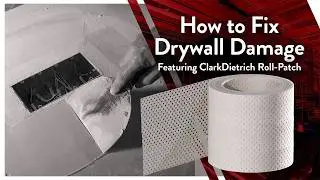 How to Fix Drywall Damage Featuring ClarkDietrich Roll-Patch #diy #drywall #home