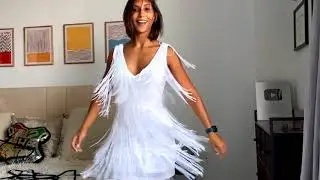 [4K USA] WhiteFringy Dress Try on Haul