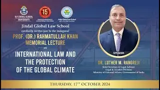 Prof. Rehmatullah Khan Memorial Lecture | Part 1