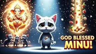 Cat was Bullied & Injured&hellip; But Blessed by God!❤️🌛🙏#cat #cute #funny #cartoon #ganesh 