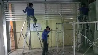 Successfully installed automatic polycarbonate rollup door for Ojo Eyewear at SM Olongapo Central
