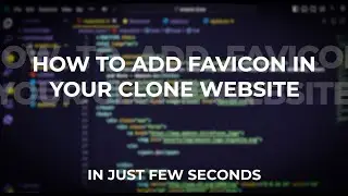 #webdevelopment  How to add favicon in your clone website in few seconds