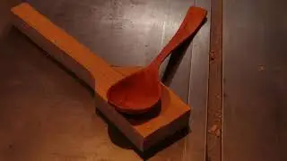 Turning a Spoon on a Lathe