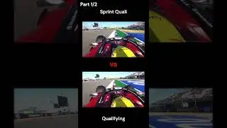 Comparing Lewis's final laps in Sprint quali and GP quali #f1  #lewishamilton #ferrari #formula1