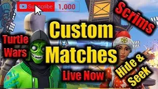 FORTNITE ZONE WARS LIVE | TURTLE WARS | STORM WARS | CUSTOM GAMES (FORTNITE BATLLE ROYALE)