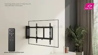 SH M03GR Installation Animation (Panning Motorized Tv Wall Mount With Remote Controller)