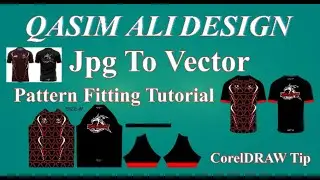 JPG Design to Vector | Pattern Fitting Tutorial | CorelDRAW Tip #designtrick #coreldrawtips