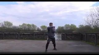 khanjar (dagger): Vertical downward thrust to horizontal cut (lesson 5)