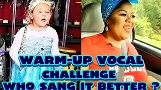 Warm-up vocal amazing voice 😱 Who Sang it better ? CHOOSE YOUR BEST TEAM 💥💥