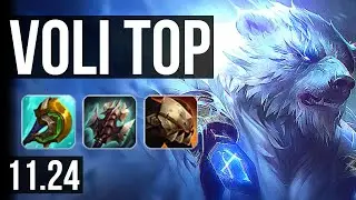 VOLIBEAR vs CORKI (TOP) | 6 solo kills, 1.6M mastery, 600+ games, Godlike | EUW Diamond | 11.24