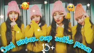 SELFIE POSES WITH WINTER CAP // WINTER PHOTOSHOOT IDEAS  // POSES WITH WINTER CAP ❄️ #poses