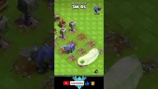 All Builder Base Defense Vs Bowler #coc #gaming #shorts