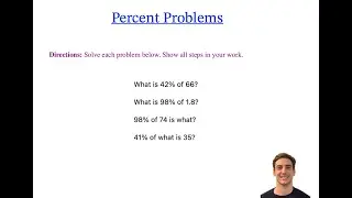 Math Algebra: Percent of Problems (Math Tricks)