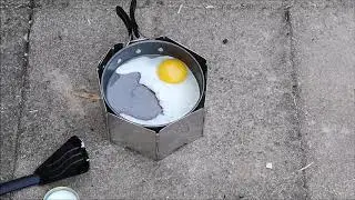 Frying an egg the ultralight way