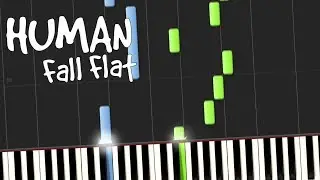Human Fall Flat - Clear Sky (Main Theme) [Synthesia Piano Tutorial]