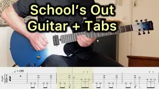 School's Out Guitar Riff with Tabs