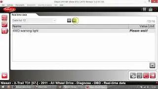 Delphi DS150 - Nissan X Trail T31 2011 - All Wheel Drive - Real Time Data