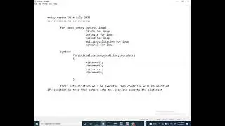 loops in java