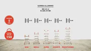 GIERRE - Scala Peppina in alluminio ed accessori