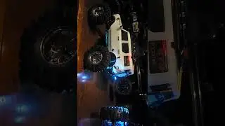 #Axial bronco scx24 #TcRc 1.3 beadlocks with swamp claws 1.3 #slidders installed #running 3s lipo #🤚